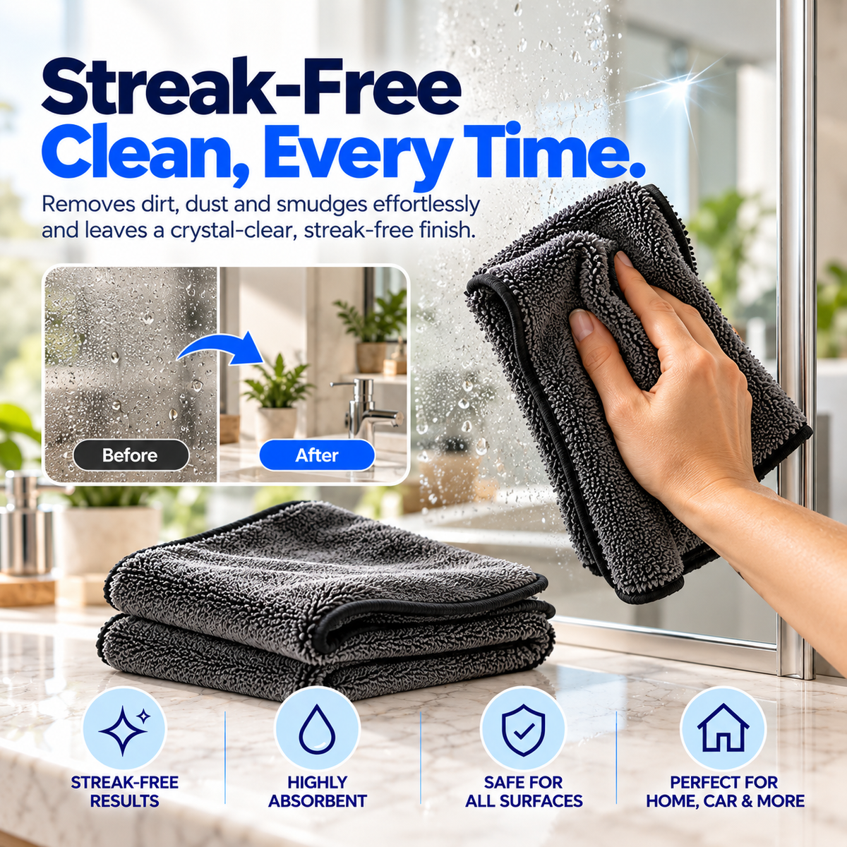 SealShine | Signature Shine Cloth Home Pack – 60 × 40 cm